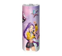 UBBY Demon Hunters Water Bottle, 590 ml, Leak-Proof Water Bottle with Straw and Handle, Drinking Cup, Stainless Steel Bottle for Work, Travel, Outdoor, School (Singing)