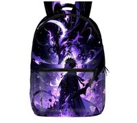 UBBY Solo Leveling 3D Printed Children's School Backpack for Students - 41 x 30 x 14 cm (16 Inches) Cool Style School Backpack Children's Backpacks for Teenagers & Children Book Bags, With the dragon