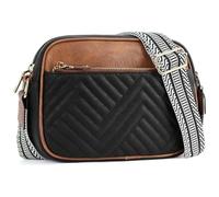 UBDIGFAD bumbags for Ladies Women Waist Bag Crossbody Adjustable Shoulder Strap Leather Bag-Black Brown A