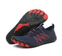 UBDIGFAD Water Shoes Hiking Five-Finger Outdoor Swimming Beach Wading Shoes-Dark Blue Red C-41
