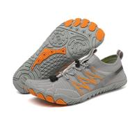 UBDIGFAD Water Shoes Hiking Five-Finger Outdoor Swimming Beach Wading Shoes-Gray Orange C-43