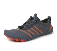 UBDIGFAD Water Shoes Hiking Five-Finger Outdoor Swimming Beach Wading Shoes-Gray Orange E-47