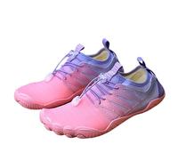 UBDIGFAD Water Shoes Hiking Five-Finger Outdoor Swimming Beach Wading Shoes-Pink Purple-36