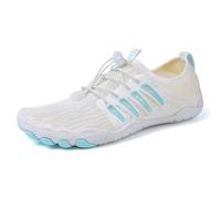 UBDIGFAD Water Shoes Hiking Five-Finger Outdoor Swimming Beach Wading Shoes-White Moon D-40