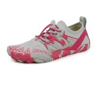 UBDIGFAD Water Shoes Swimming Wading Couple Beach Lightweight Quick-Drying Five-Finger Shoes-Rose Red-42
