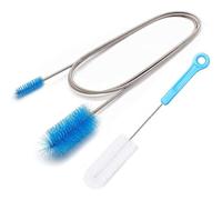 ube Cleaning Brush - Flexible Stainless (6 Feet) Plus Handy Brush (10 Inches) fits Standard 22mm Diameter Tubing
