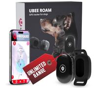 UBEE ROAM GPS Tracker for Dogs - Lightweight 22g Dog Tracker Devices for Small Dogs - Low Cost, Waterproof & Real Time Tracking with Free & Shareable App - Flexible Subscriptions with UK Support