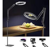 UBeesize 12 Inch Ring Light Tripod for iPhone with Phone Stand, Ring Lights with Stand and Camera Stands for Photography, Live Streaming, Content Creation