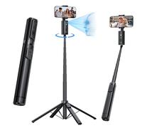 UBeesize 170cm Automatic Face Tracking Tripod, 360° Rotation Tracking Your Movement, Selfie Stick with Remote Control for TikTok Vlog/Video Recording, Phone Tripod for