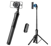 UBeesize 62'' Magnetic Selfie Stick Phone Tripod with Wireless Remote, Extendable Cell Phone Tripod Stand, Compatible with MagSafe, Cellphone Tripod for iPhone 15 14 13 12 Series and Android Phones