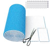 UBeesize Air Vent Filters, 120"x12"x1" Cut to Size MERV 8 Electrostatic Triple Vent Filter Kit for Floor Registers, Grilles, Ceiling, Wall HVAC Furnce Vents, with 48PCs Adhesive Hook (45+ Filters)