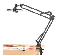 UBeesize Overhead Phone Mount Flexible Webcam Arm with Phone Holder and Ball Head Overhead Tripod for Phone Drawing Live Streaming Cooking Flat Photography