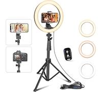 UBeesize Ring Light with Tripod, 12 Inch Selfie Ring Light with 62 Inch Tripod Stand for Live Stream/Makeup/YouTube Video/Photography