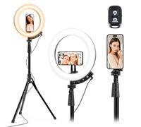 UBeesize Upgraded 12'' Ring Light with 62'' Tripod Stand and Magnetic Phone Holder,LED Selfie RingLight for iPhone with Wireless Remote,Circle Light for Tiktok/YouTube/Photography/Makeup/Live Stream