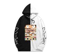 Ubeisy Anime One Piece Women Hoodie Zoro Law Cosplay Costume Monkey D Luffy Hoodies Fashion Pullover,005black-M1