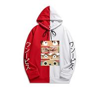 Ubeisy Anime One Piece Women Hoodie Zoro Law Cosplay Costume Monkey D Luffy Hoodies Fashion Pullover,005red-S1
