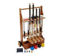 Uber Games 4 player Executive Croquet Set with Wooden Trolley