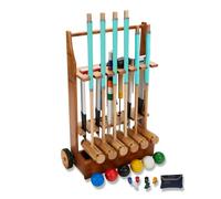 Uber Games 6 player Executive Croquet Set with Wooden Trolley