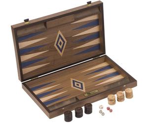 Uber Games Backgammon Set | Luxury Backgammon Set | Authentic Walnut Backgammon Set | Travel Backgammon Set | Classic Backgammon | 48cm x 60cm x 4xcm When Opened