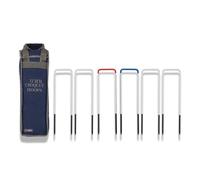 Uber Games Croquet Hoops - 11mm. Set of 6 Steel Croquet hoops with Canvas Storage Bag.