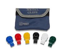 Uber Games Croquet Metal Clips - 6 player Colours - with bag