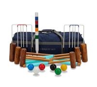Uber Games Family 6 player Croquet Set with Nylon Storage Bag