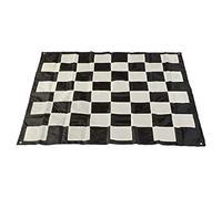 Uber Games Garden Chess & Draughts Mat | Size - 138cm x 138cm | Nylon Mat With 64 Alternating Black & White Tiles | Easy To Set Up & Roll Up.