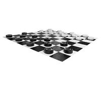 Uber Games Giant Draughts Set - Durable 25cm Outdoor Checkers Pieces - Fun Lawn Game for Families, Events, Parties, and Garden Play - Easy Storage and Portability