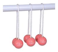 Uber Games Ladder Golf - Set of 6 spare Golf ball bolas - 3 x Sky & 3 x Coral - Made from real golf Balls spaced 12” (30cm) apart by rope - Suitable for families, kids & adults - Great party game