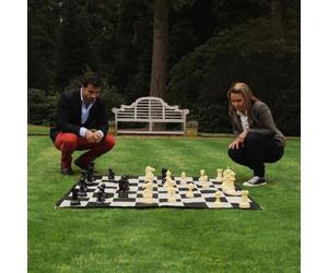 Uber Games - Large Garden Chess Set - 32-Piece Set - 20cm High King - Playing Surface Not Included