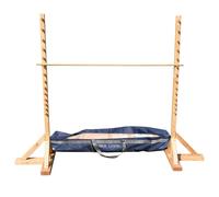Uber Games Limbo Set - Premium Outdoor Wooden Limbo Game for Lawn Parties, Family Gatherings, Birthdays, Weddings, and Events - Adjustable Height for All Ages - Durable and Fun Outdoor Entertainment
