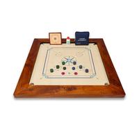 Uber Games - Tournament Carrom Board Set & Bag -Limited Edition - 37 x 37 inch Official Size Tournament quality board set - Hardwood edges for fantastic rebound - For competitive players