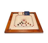 Uber Games Tournament Carrom Board Set - Official 35" Size Mango Wood Game