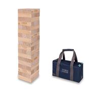 Uber Games - Tumble Tower - Pine - Size LARGE - BUILDS TO 4FT TALL - Giant Garden Games - Wooden Tumbling Towers - Sustainable Pine - Great for Events, Weddings & Party