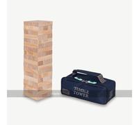 Uber Games Tumble Tower, Size MEGA, BUILDS UP TO 6FT, Pine, Giant Garden