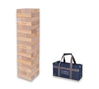 Uber Games - Tumble Tower - Pine - Size MINI - Builds to 2ft tall - Wooden Tumbling Towers - FSC Certified Pine - Great for Events, Weddings & Party