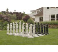 Uber Games Uber Chess Set only - Black and White - Plastic - 120cm (Board not included -sold separately)
