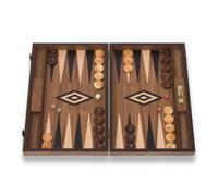 Uber Games Walnut Backgammon Set - Black