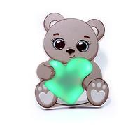 UberGlow™ Cute Paintable Teddy Bear Colour Changing LED Mood Light for Kids & Adults, 31cm Tall, USB Powered, Made in UK, Girls, Boys, Desktop Lamp, RF Remote (Koala)