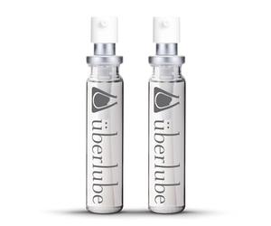Uberlube Silicone Lube - Two 15ml Travel Refill Only Tubes Unscented Silicone Lubricant Personal Lubrication - Latex-Safe Lube Liquid for Couples, Vaginal & Anal - 1 fl oz Total