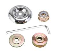 UBERMing 5 Pcs Universal Replacement Metal Gearbox Blade Nut Fixing Kit Replacement Weeder Blade Cover Kit Accessories for Lawn Mower Trimmer Brush Cutter