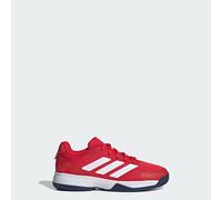 adidas Unisex Kids Ubersonic Kids Tennis Shoes, Pure Ruby/FTWR White/Dark Blue, 1 UK