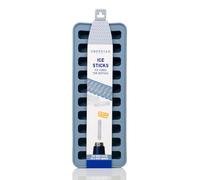 UBERSTAR Slim Ice Cube Tray | Slim Ice Sticks Narrow | Easy Silicone Pop Out | Long Ice Mould Blue | for Drinks Water Bottles