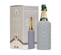 UBERSTAR Wine Cooler Chiller with Adjustable Lid Grey/Double Wall Stainless Steel Vacuum Seal/Gift for Wine Prosecco and Champagne/Cold for Hours