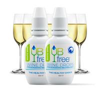 UBfree Wine Drops - 2 Pack White - Sulfite and Histamine Remover for White Wine - Natural, Odorless, Tasteless, Reduces Headaches and Allergies - Portable