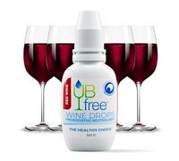 UBfree Wine Drops - Sulfite and Histamine Remover for Red Wine - Natural, Odorless, Tasteless, Reduces Headaches and Allergies - Portable - 1 Pack Red