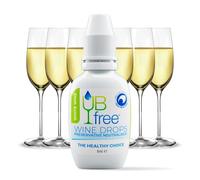 UBfree Wine Drops - Sulfite and Histamine Remover for White Wine - Natural, Odorless, Tasteless, Reduces Headaches and Allergies - Portable - 1 Pack White