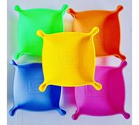 UBG - Unique Board Games - Dice Tray, Collapsible Board Game Storage Bowls, Portable Folding Tray Accessory Holds Tabletop Bits, Chits, Components, Pieces, Dice | 5-Pack