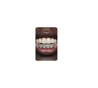 UBGICIG Grillz Grill Set, Dental Grills for Your Teeth Diamond, Grillz Teeth Men, Vampire Fake Halloween Teeth Caps Jewelry, 19.7 Inches, Silicone, Cubic Zirconia