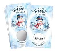 UBHCJZ 50 Pack It'll Be Snow Much Fun! Scratch Off Game Cards